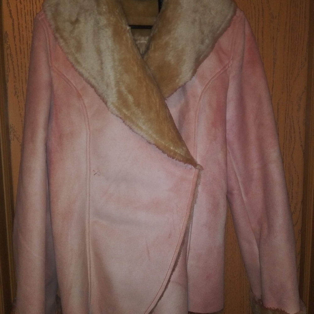 DKNY Suede Coat